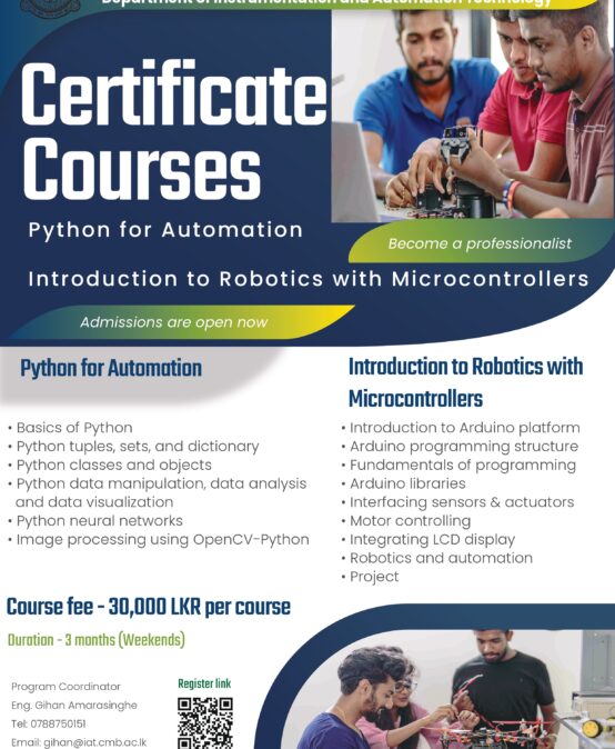 Registrations are open for the certificate courses