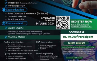 Certificate course – Molecular Biological Techniques