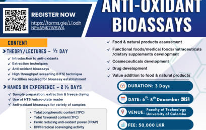 Workshop of Anti-oxidant Bio-assays