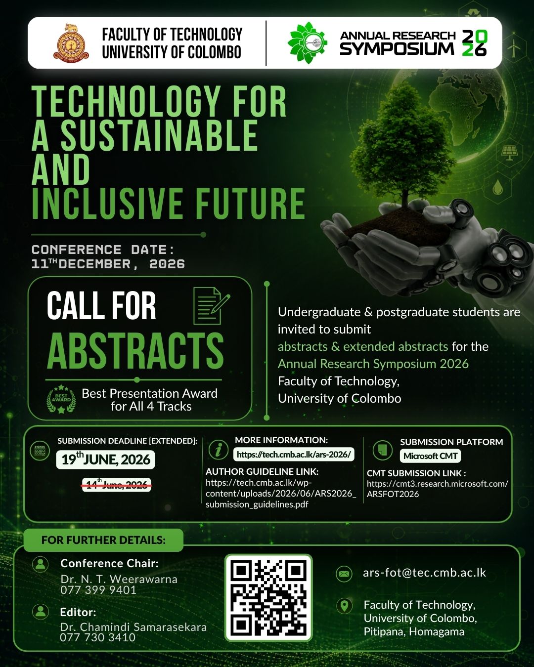 Annual Research Symposium – 2026 | Faculty of Technology, University of ...