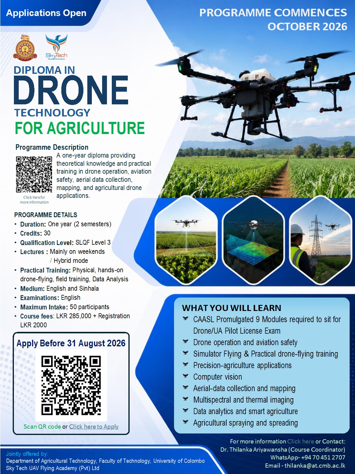 Diploma in Drone Technology for Agriculture